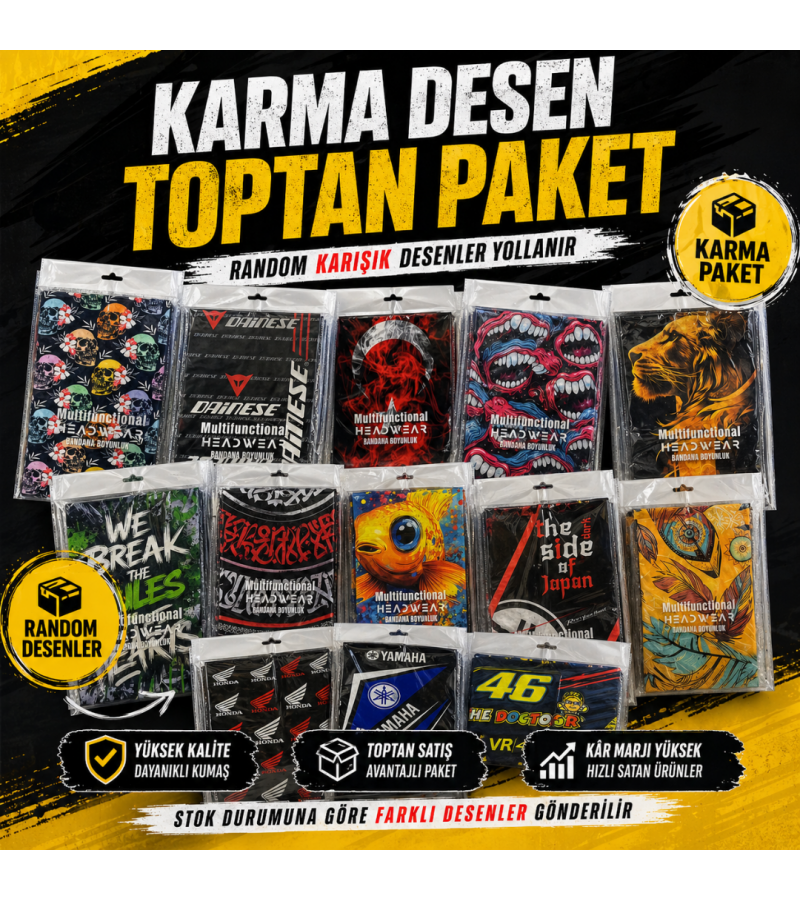 Karma Desen 50’li Toptan Fırsat Paketi
