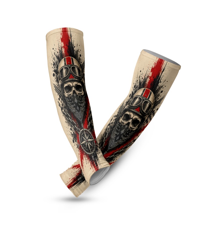 Ride Or Die Rebel Tactical Arm Sleeve Baskılı Kol Çorabı – 1 Düzine (12 Çift / Sağ & Sol Kol)