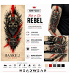 Ride Or Die Rebel Tactical Arm Sleeve Baskılı Kol Çorabı – 1 Düzine (12 Çift / Sağ & Sol Kol)