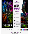 Tribal Pulse Tribal Energy Tactical Arm Sleeve Baskılı Kol Çorabı – 1 Düzine (12 Çift / Sağ & Sol Kol)