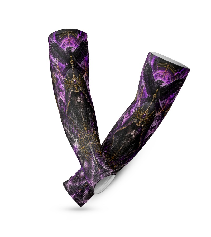 Raven King Dark Sovereign Tactical Arm Sleeve Baskılı Kol Çorabı – 1 Düzine (12 Çift / Sağ & Sol Kol)