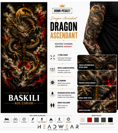 Dragon Ascendant Tactical Arm Sleeve Baskılı Kol Çorabı – 1 Düzine (12 Çift / Sağ & Sol Kol) Dragon Ascendant Tactical Arm Sleeve Baskılı Kol Çorabı – 1 Düzine (12 Çift / Sağ & Sol Kol)