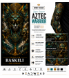 Jaguar Conqueror Aztec Warrior Tactical Arm Sleeve Baskılı Kol Çorabı – 1 Düzine (12 Çift / Sağ & Sol Kol)