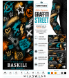 Urban Expression Graffiti Street Tactical Arm Sleeve Baskılı Kol Çorabı – 1 Düzine (12 Çift / Sağ & Sol Kol)