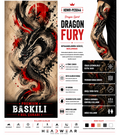 Dragon Spirit Fury Tactical Arm Sleeve Baskılı Kol Çorabı – 1 Düzine (12 Çift / Sağ & Sol Kol) Dragon Spirit Fury Tactical Arm Sleeve Baskılı Kol Çorabı – 1 Düzine (12 Çift / Sağ & Sol Kol)