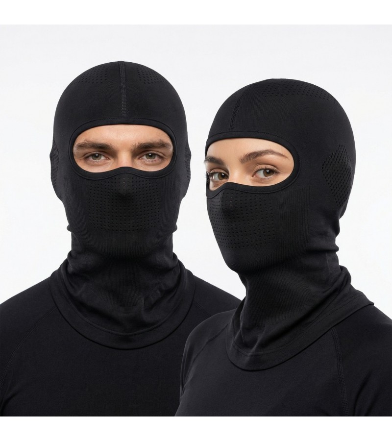 Headwear Unisex Pro Active Balaclava – Nefes Alabilir Performans Yüz Maskesi (Siyah) 10 ADET