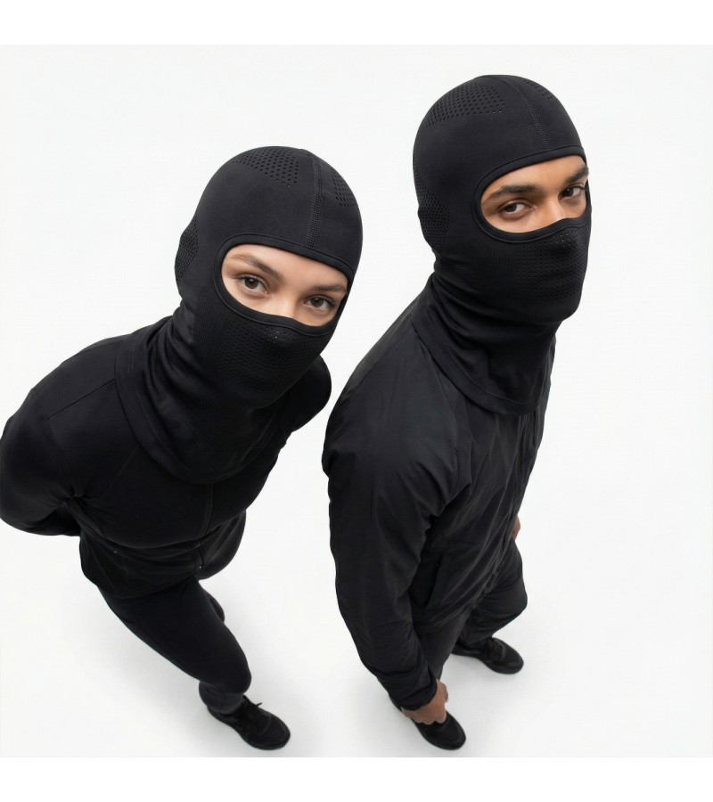 Headwear Unisex Pro Active Balaclava – Nefes Alabilir Performans Yüz Maskesi (Siyah) 10 ADET