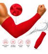Dikişsiz Spor Kol Çorabı – Kırmızı | Dry Touch Performance Series 10 Çift