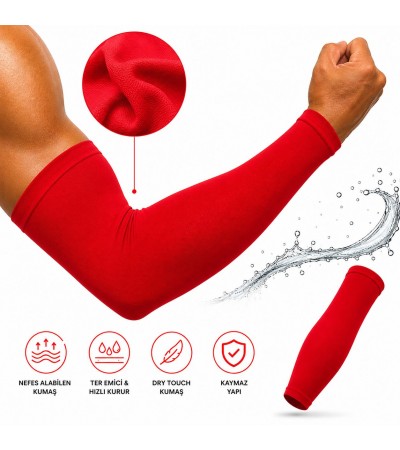 Dikişsiz Spor Kol Çorabı – Kırmızı | Dry Touch Performance Series 10 Çift