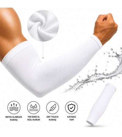 Dikişsiz Spor Kol Çorabı – Beyaz | Dry Touch Performance Series 10 Çift